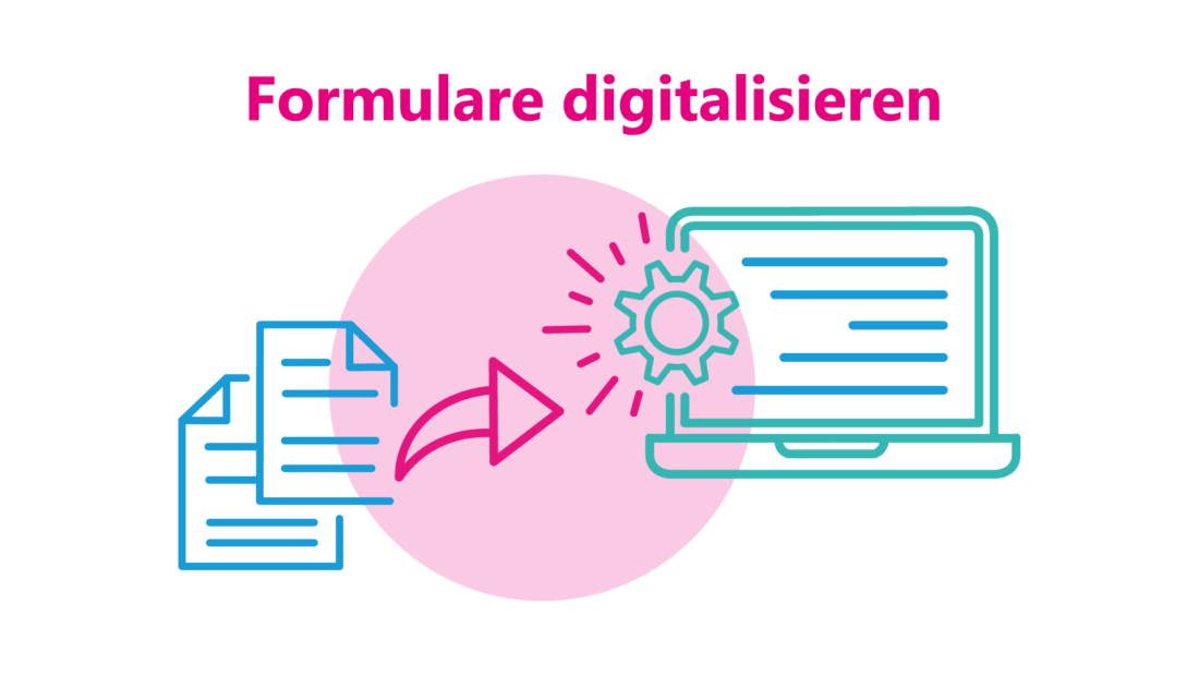 Infografik zur Digitalisierung von Formularen mit linqi